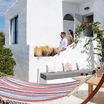 Yalos Mykonos 4 Bedroom Luxury House 5 Minute From Ornos W Sea & Sunset View 펜션 *