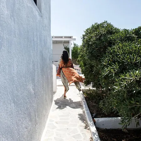 Yalos Mykonos 4 Bedroom Luxury House 5 Minute From Ornos W Sea & Sunset View 度假居 *