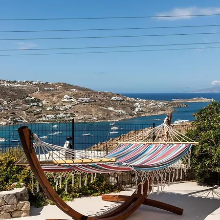 Yalos Mykonos 4 Bedroom Luxury House 5 Minute From Ornos W Sea & Sunset View 度假居 *