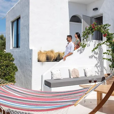 Yalos Mykonos 4 Bedroom Luxury House 5 Minute From Ornos W Sea & Sunset View 度假居 *