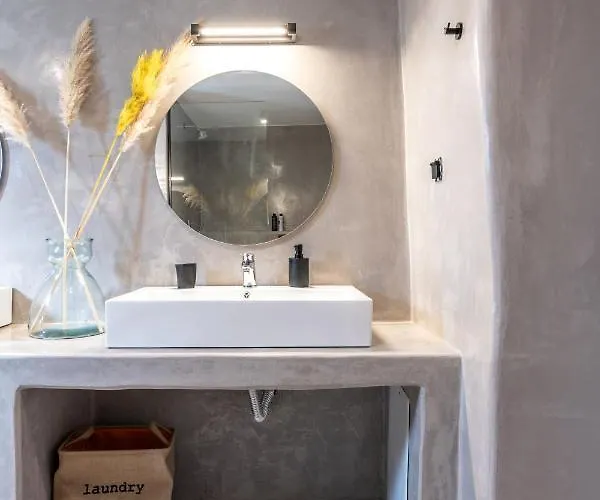 Yalos Mykonos 4 Bedroom Luxury House 5 Minute From Ornos W Sea & Sunset View Tatil Evi *